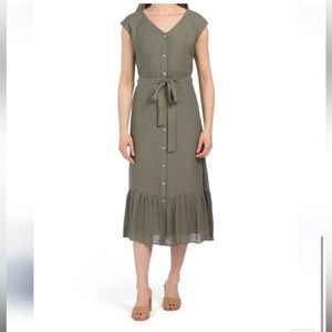 Nanette Lepore Button Up Sleeveless Dress